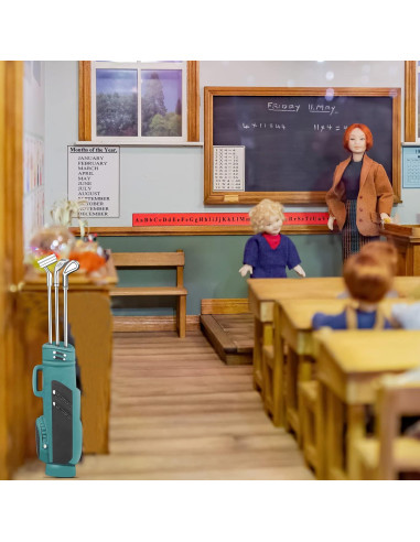 3 Juegos Mini Golf Casa de Muñecas HyDren 1:12 Colores