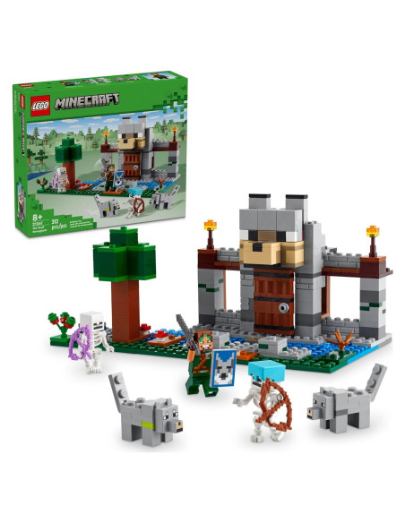 LEGO Minecraft Fortaleza del Lobo 21261 - Set de Juego 312 Piezas