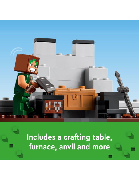 LEGO Minecraft Fortaleza del Lobo 21261 - Set de Juego 312 Piezas