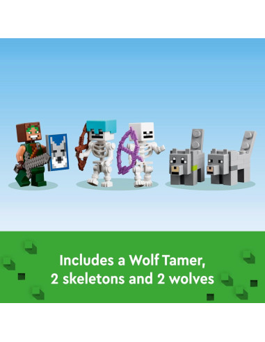 LEGO Minecraft Fortaleza del Lobo 21261 - Set de Juego 312 Piezas