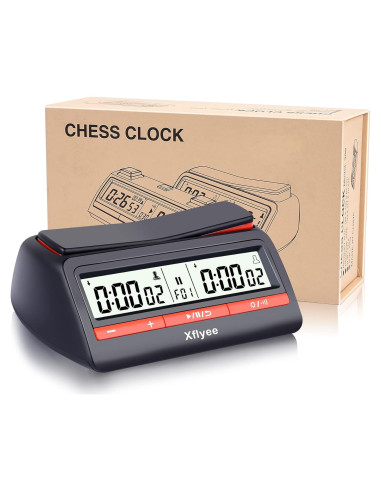 Reloj de Ajedrez Xflyee Digital Portátil con Bonificación