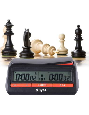 Reloj de Ajedrez Xflyee Digital Portátil con Bonificación