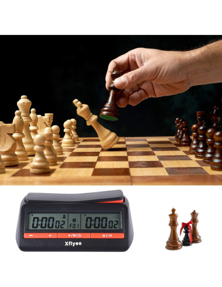 Reloj de Ajedrez Xflyee Digital Portátil con Bonificación