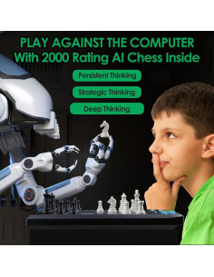 Juego de Ajedrez Electrónico LEAFITOYS con Tutor de Voz 2