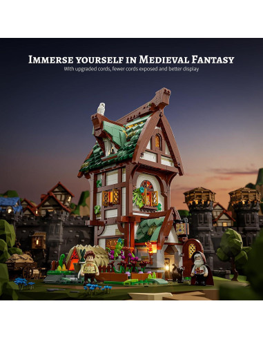 Set de Construcción Tienda de Herboristería FUNWHOLE 1470 Pcs