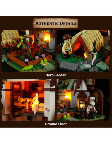 Set de Construcción Tienda de Herboristería FUNWHOLE 1470 Pcs