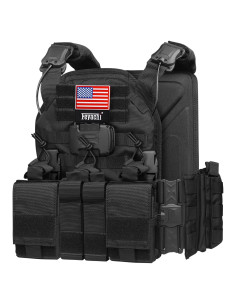 Chaleco Táctico Feyachi TM 20 Ajustable MOLLE Negro