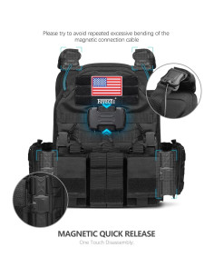 Chaleco Táctico Feyachi TM 20 Ajustable MOLLE Negro 2