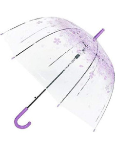 Paraguas Transparente Burbuja Gxybb Flores de Cerezo 81cm 2