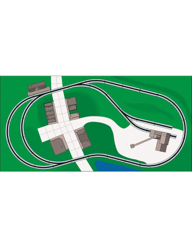 Bachmann E-Z Track Pack HO - Rieles de acero 45 piezas