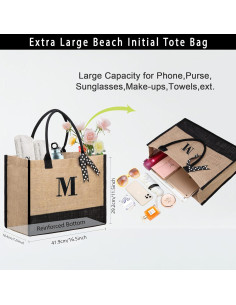 BeeGreen Bolsa de Yute Personalizada 41.9x29.2cm para Regalos 2