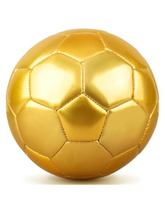 Mini balón de fútbol DLUGOPIS dorado tamaño 2 para niños