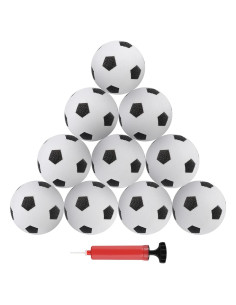 AIEX 10 Mini Balones de Fútbol Inflables 10cm con Inflador