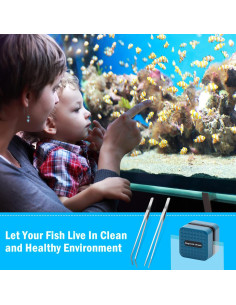 Limpiador Magnético de Acuario Catcan con 2 Pinzas 27 cm 2