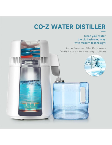 Destilador de Agua CO-Z 4L Purificador de Escritorio