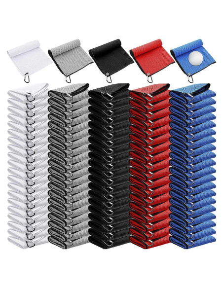 Toallas de Golf Batiyeer 40x40 cm Microfibra 100 Piezas