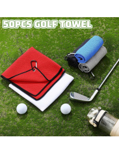 Toallas de Golf Batiyeer 40x40 cm Microfibra 100 Piezas 2