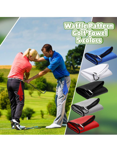 Toallas de Golf Batiyeer 40x40 cm Microfibra 100 Piezas
