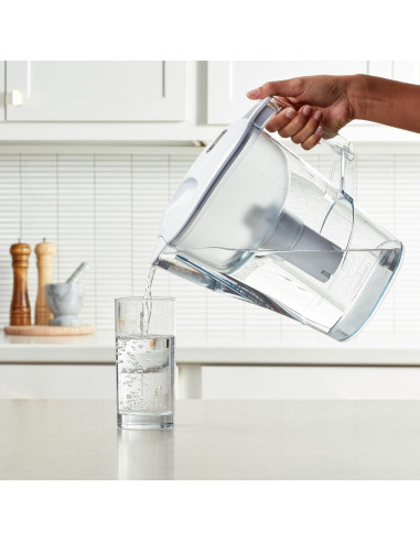 Jarra de Agua Amazon Basics 10 Tazas con Filtro Brita