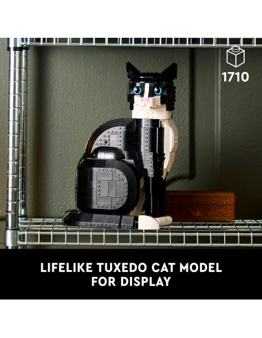 LEGO Ideas Gato Tuxedo 21349 - Set de Construcción 1710 Piezas