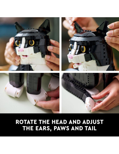 LEGO Ideas Gato Tuxedo 21349 - Set de Construcción 1710 Piezas