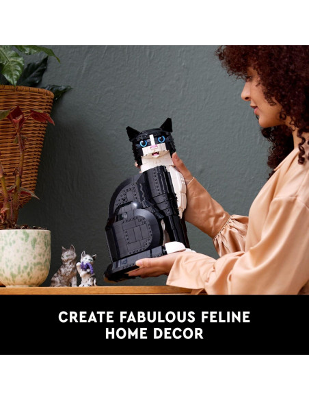 LEGO Ideas Gato Tuxedo 21349 - Set de Construcción 1710 Piezas