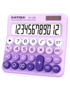 Calculadora Solar Catiga SD-1299 con Pantalla LCD 12 Dígitos
