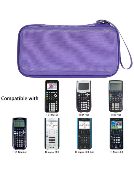 Funda Dura co2CREA para Calculadora TI-84 Plus - Púrpura