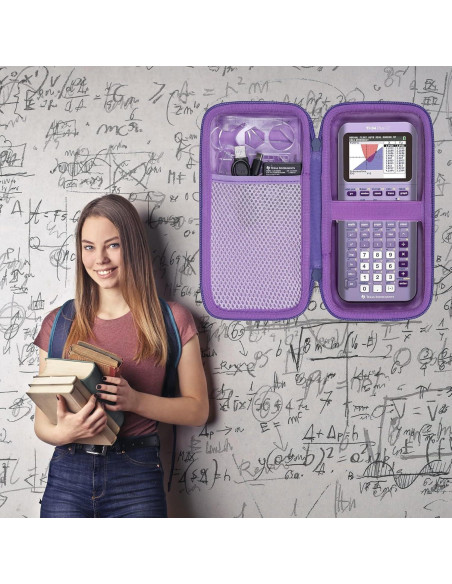 Funda Dura co2CREA para Calculadora TI-84 Plus - Púrpura