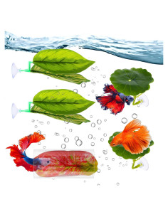 Set de 5 Accesorios para Acuario Betta Quilax - Hamacas y Túnel