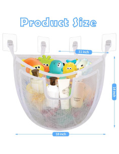 Organizador de Juguetes de Baño DOCMON Blanco Extra Grande 2