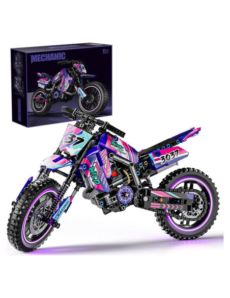 Juego de Bloques de Construcción Mesiondy Motocicleta 476 Piezas