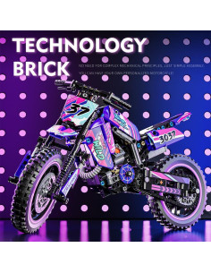 Juego de Bloques de Construcción Mesiondy Motocicleta 476 Piezas 2
