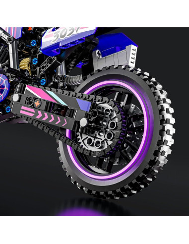 Juego de Bloques de Construcción Mesiondy Motocicleta 476 Piezas