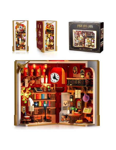 Conjunto de Construcción Magic Book Nook con Luz LED 1015 PCS