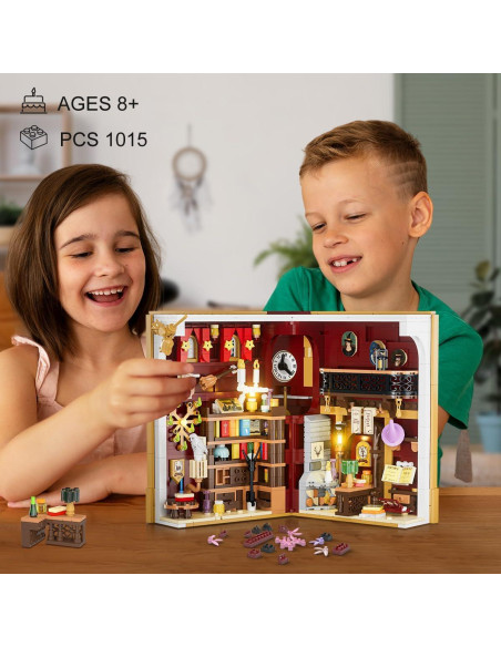Conjunto de Construcción Magic Book Nook con Luz LED 1015 PCS