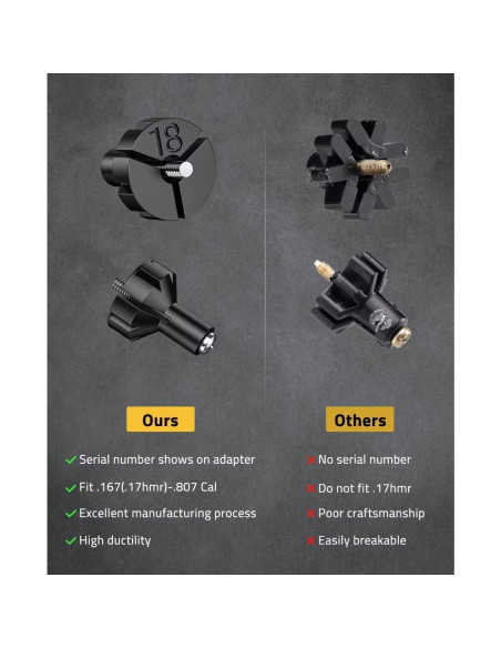 Kit de alineación láser CVLIFE con 32 adaptadores para caza