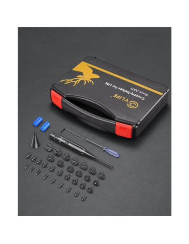 Kit de alineación láser CVLIFE con 32 adaptadores para caza