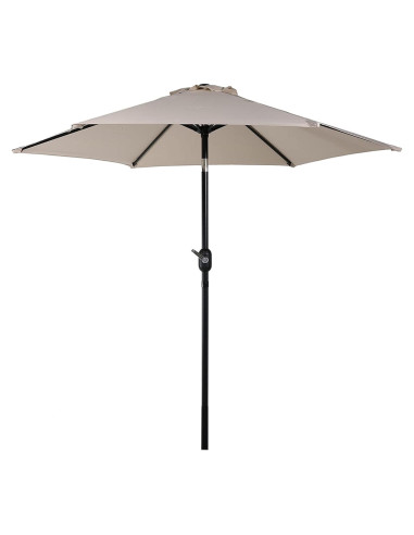 Paraguas de Patio Sunnydaze 2.3m Beige con Manivela