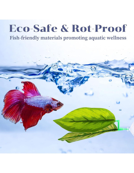 Set de 5 Accesorios para Acuario Betta Quilax - Hamacas y Túnel