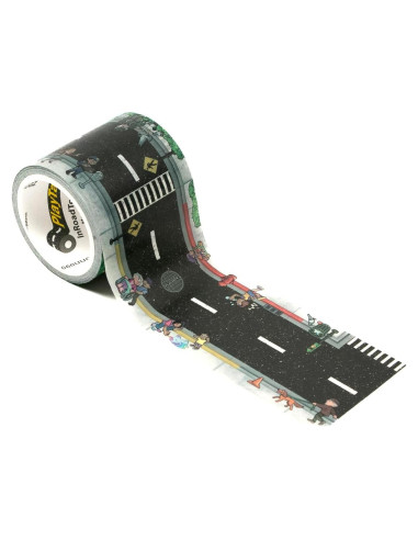 PlayTape - Cinta de carretera para coches de juguete 5,08 cm x 9,14 m
