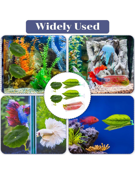 Set de 5 Accesorios para Acuario Betta Quilax - Hamacas y Túnel