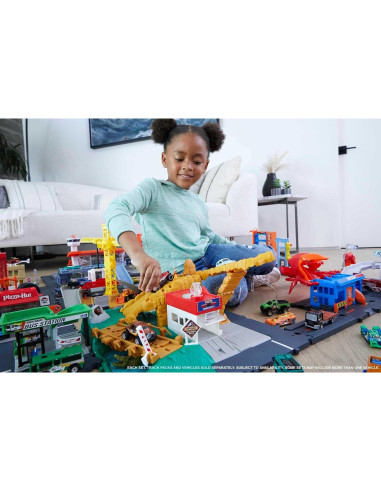 Juego de pista de juguete Hot Wheels City Downtown Express