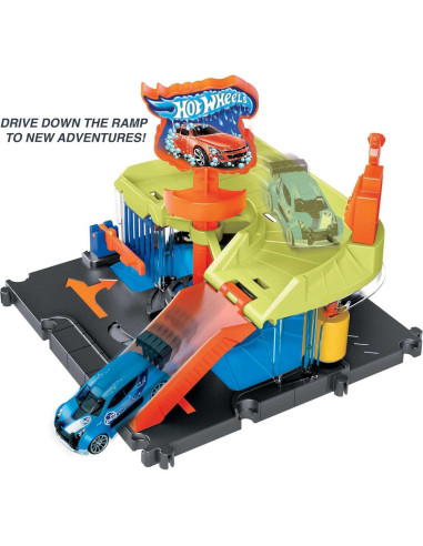 Juego de pista de juguete Hot Wheels City Downtown Express