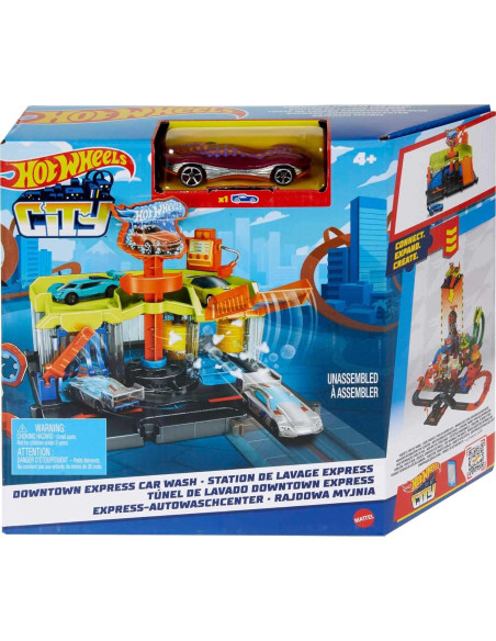 Juego de pista de juguete Hot Wheels City Downtown Express Juego de pista de juguete Hot Wheels City Downtown Express