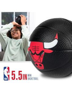 Balón de baloncesto mini Chicago Bulls Franklin Sports 14 cm 2