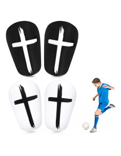 2 Pares de Espinilleras de Fútbol NQEUEPN Mini 8x5 cm