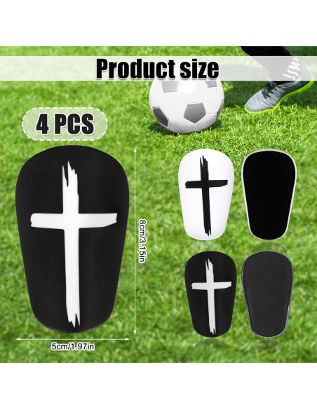 2 Pares de Espinilleras de Fútbol NQEUEPN Mini 8x5 cm