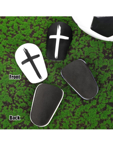 2 Pares de Espinilleras de Fútbol NQEUEPN Mini 8x5 cm