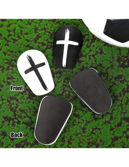 2 Pares de Espinilleras de Fútbol NQEUEPN Mini 8x5 cm